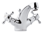 2-handle Tradition basin mixer with a pop up waste
