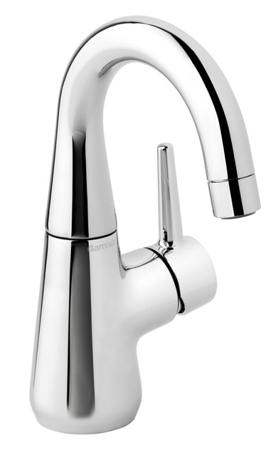 One-grip basin mixer in chrome.